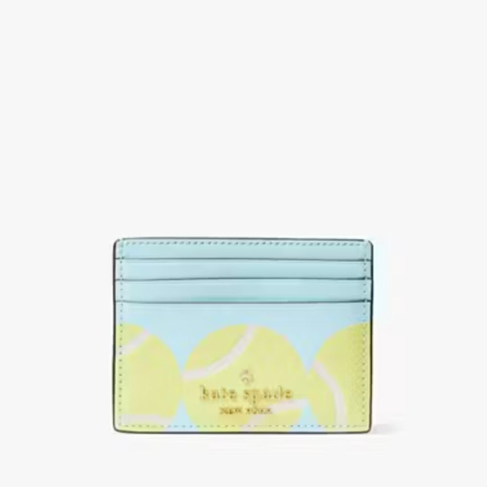 Kate Spade Grand Slam Tennis Small Slim Card Holder NWT